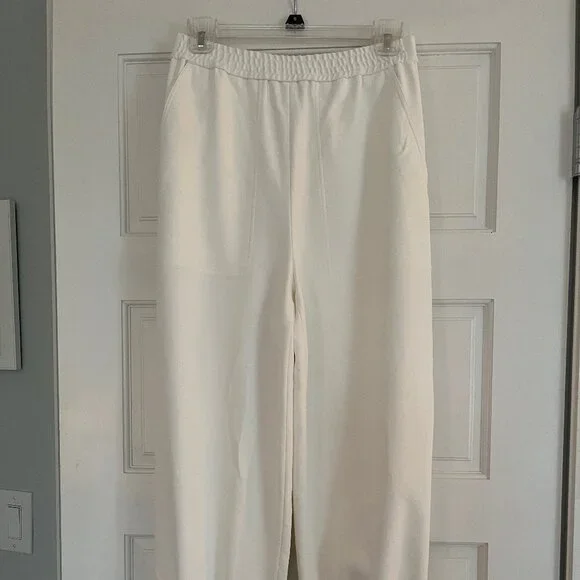 Tibi Chalky Drape Plashet Jogger- Regular- White- SR - Picture 2 of 13